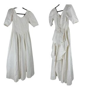 Vintage Laura Ashley wedding Dress 1990s size 10  cottagecore fairycore